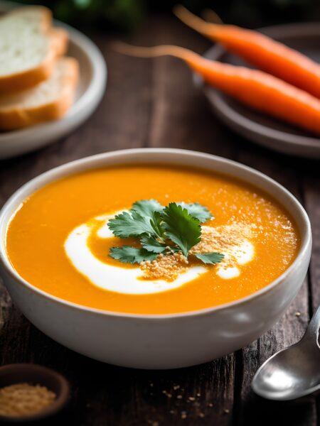 40 Days of Lent Recipe- Carrot Ginger Soup with Coconut MilkÂ