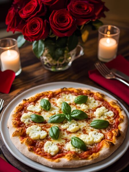 Cauliflower Crust Margherita Pizza