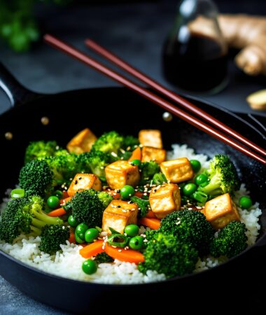 Cauliflower Fried Rice with Tofu & Ginger