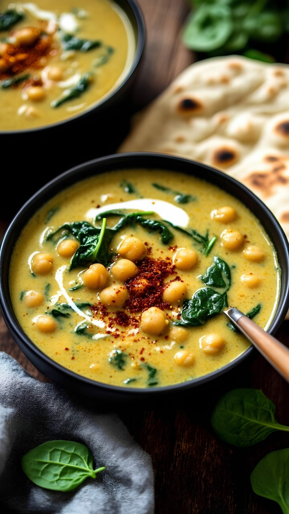 Chickpea & Spinach Coconut Stew