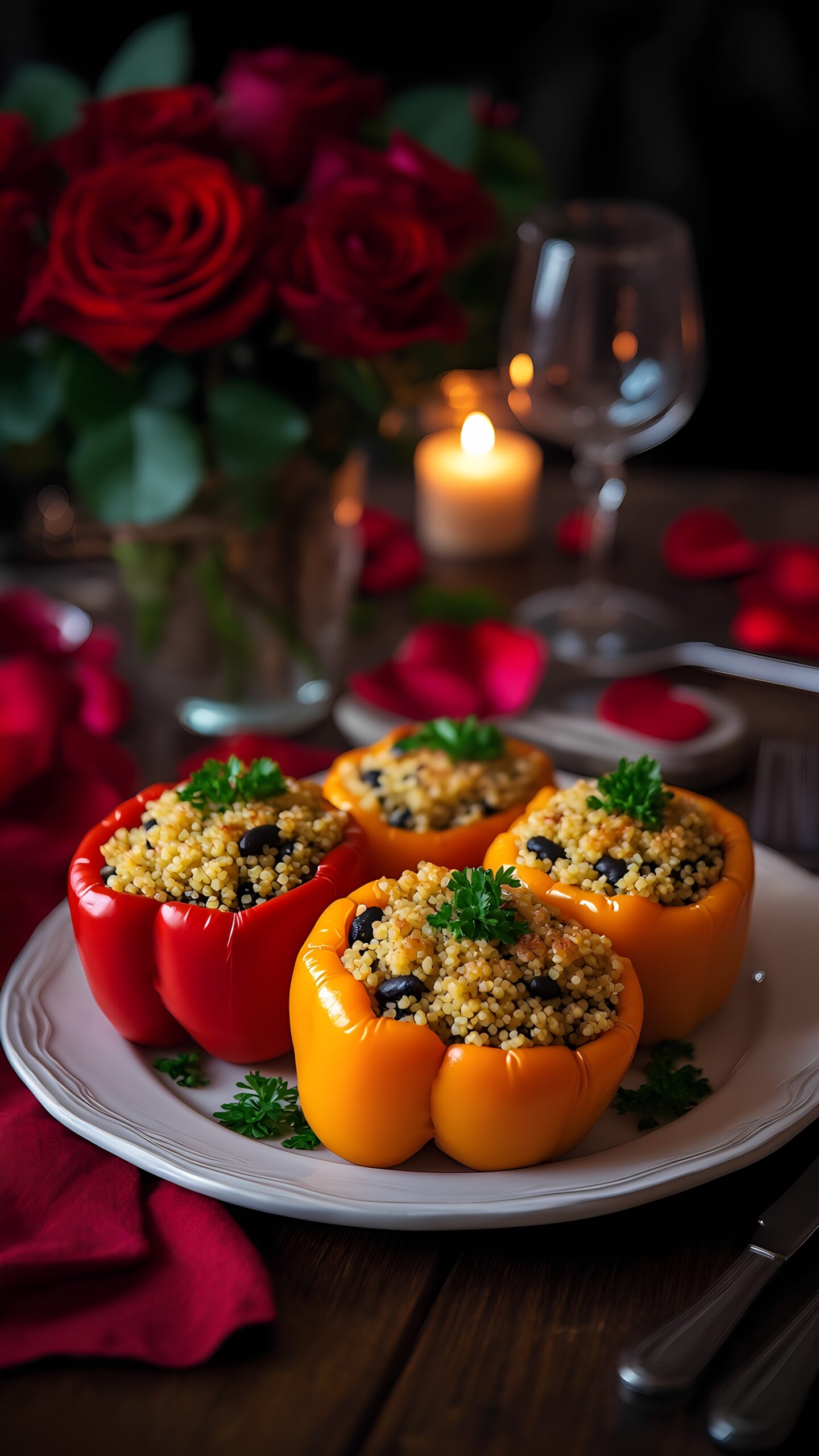 Quinoa-Stuffed Bell Peppers