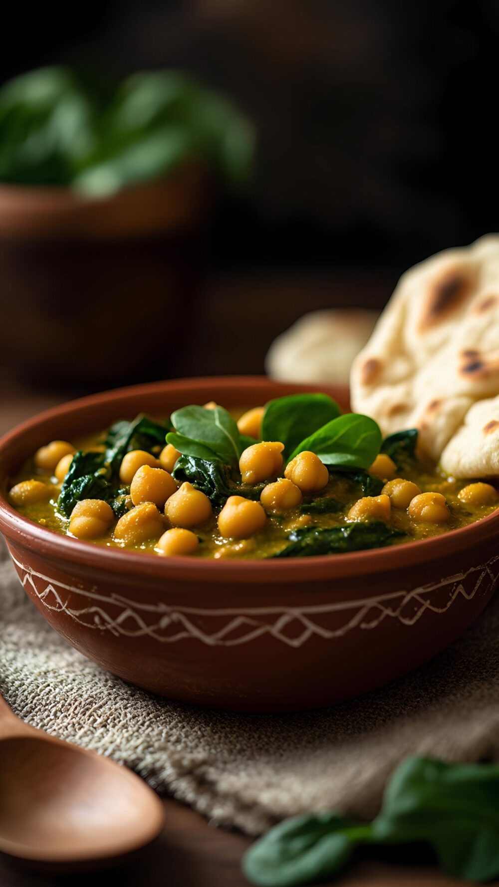 Chickpea and Spinach Curry | Hearty Vegan Dinner