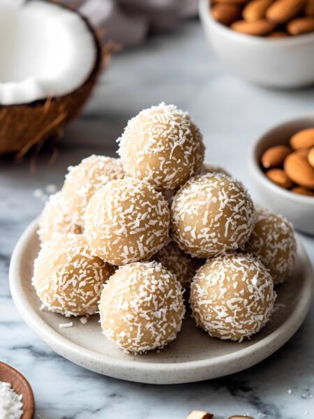 Coconut Almond Bliss Balls Recipe