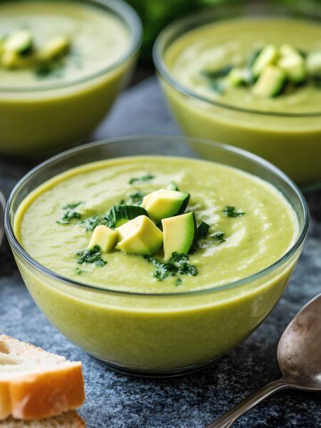 Cucumber Avocado Gazpacho | Refreshing and Creamy