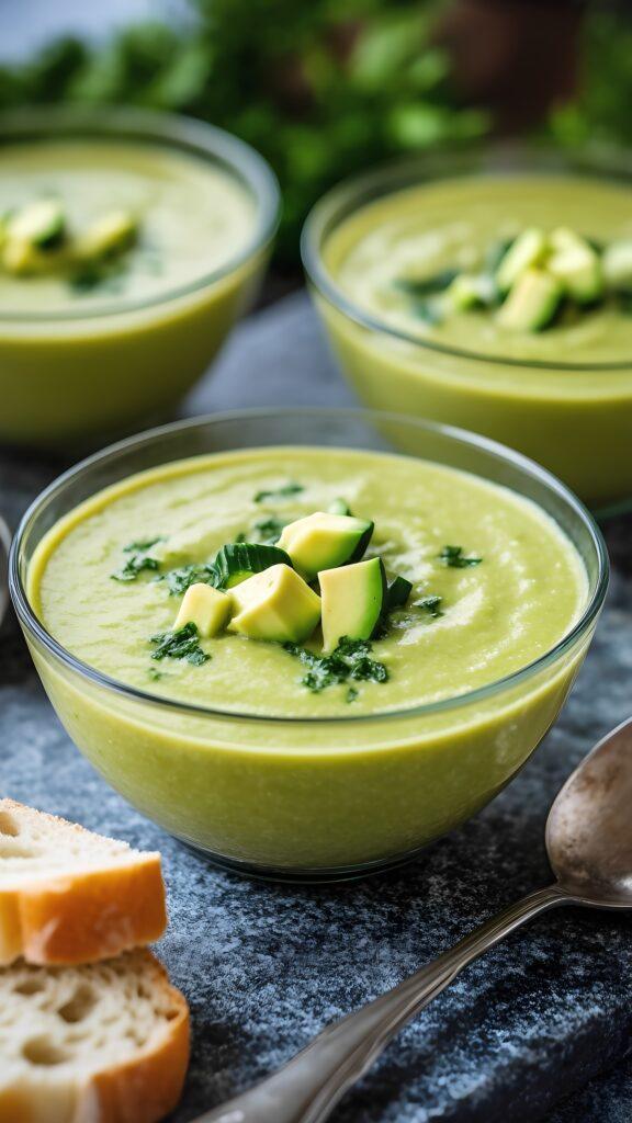 Cucumber Avocado Gazpacho | Refreshing and Creamy