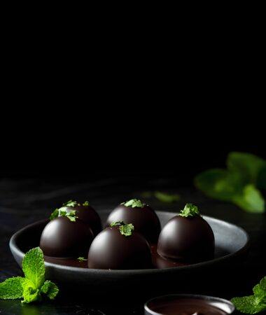 Decadent Dark Chocolate Mint Truffles - Easy No-Bake Recipe