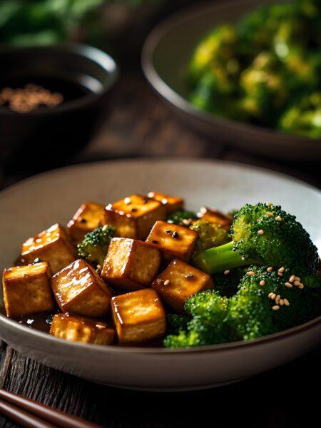Ginger Tofu Stir-Fry | Healthy Vegan Broccoli Dish