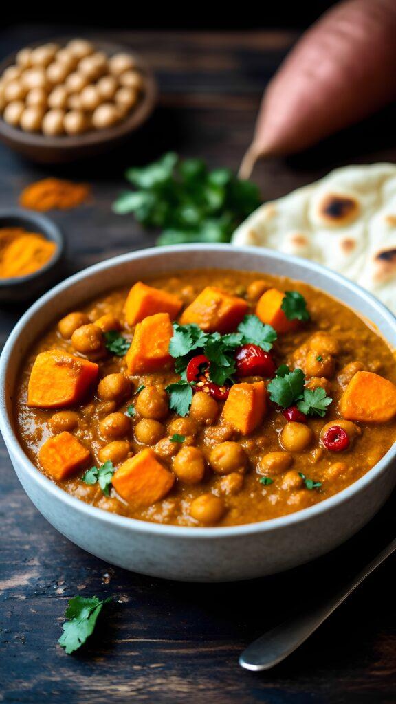 Lent-Friendly & Flavorful - Sweet Potato & Chickpea Curry