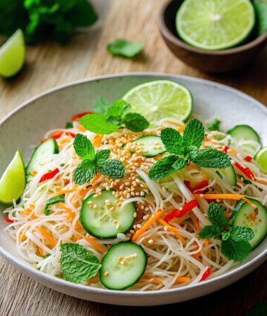 Minty Lime Thai Noodle Salad – A Fresh & Zesty Meal!