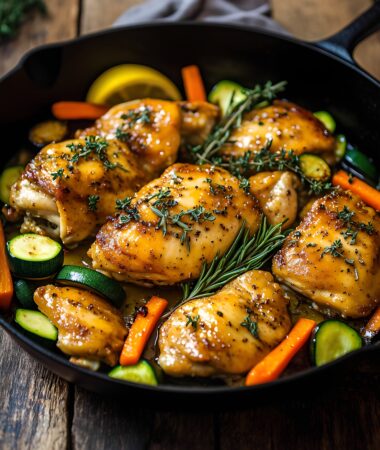 One-Pan Lemon Garlic Chicken and Veggie Roast Recipe