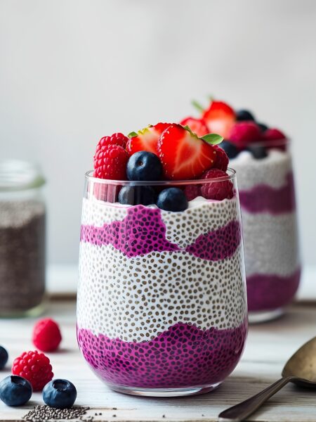 Protein-Packed Chia Seed Pudding with Berries
