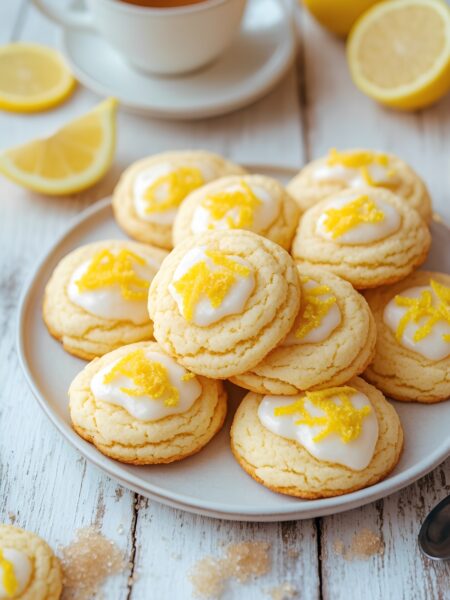 Quick & Easy Lemon Shortbread Bites | Simple Cookie Recipe