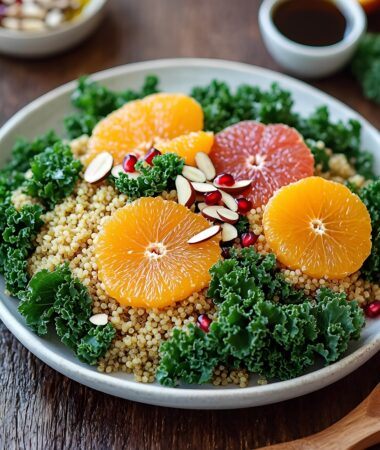 Quinoa & Kale Citrus Salad - FreshaHealthy Recipe