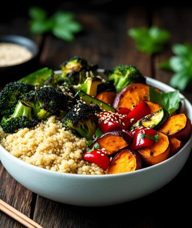 Roasted Veggie Buddha Bowl | Healthy Vegan Meal Recipe