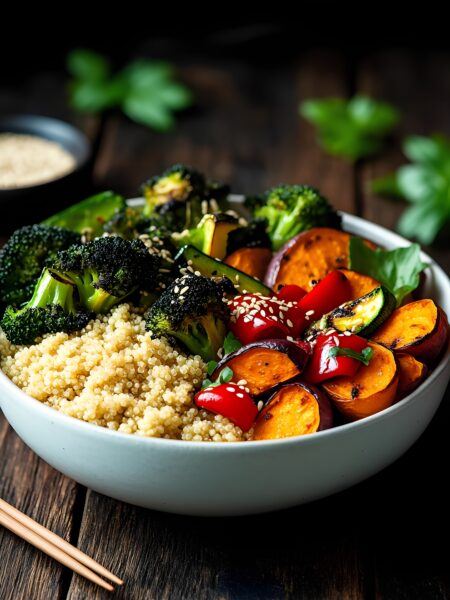 Roasted Veggie Buddha Bowl | Healthy Vegan Meal Recipe