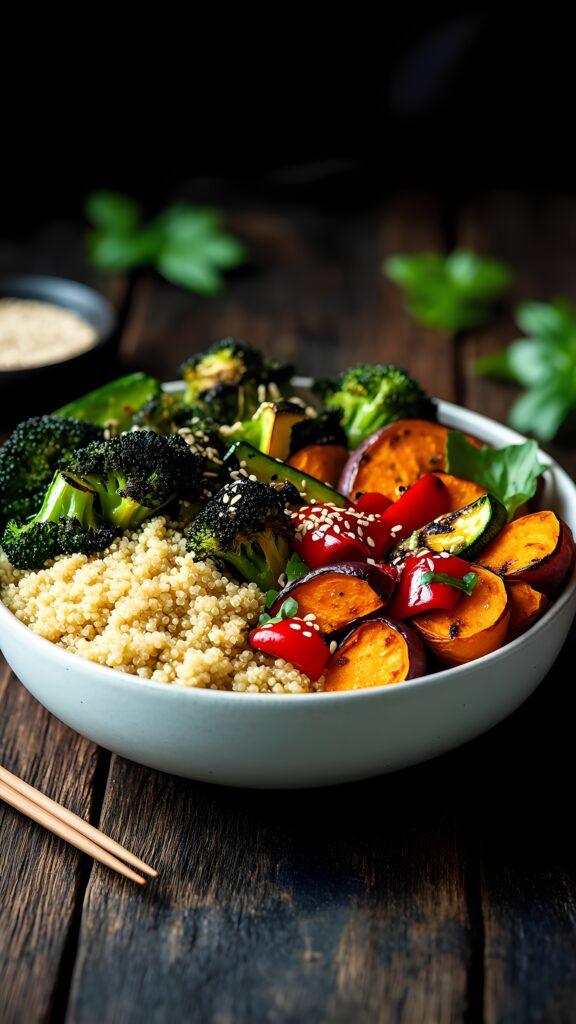 Roasted Veggie Buddha Bowl | Healthy Vegan Meal Recipe