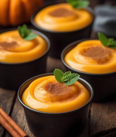 Silky Pumpkin Custard Cups – A Baked Custard Delight! 