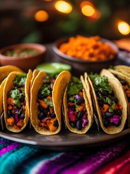 Sweet Potato and Black Bean Tacos | Vegan and Flavorful