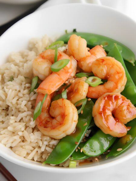 20-Minute Shrimp and Snap Pea Bowl