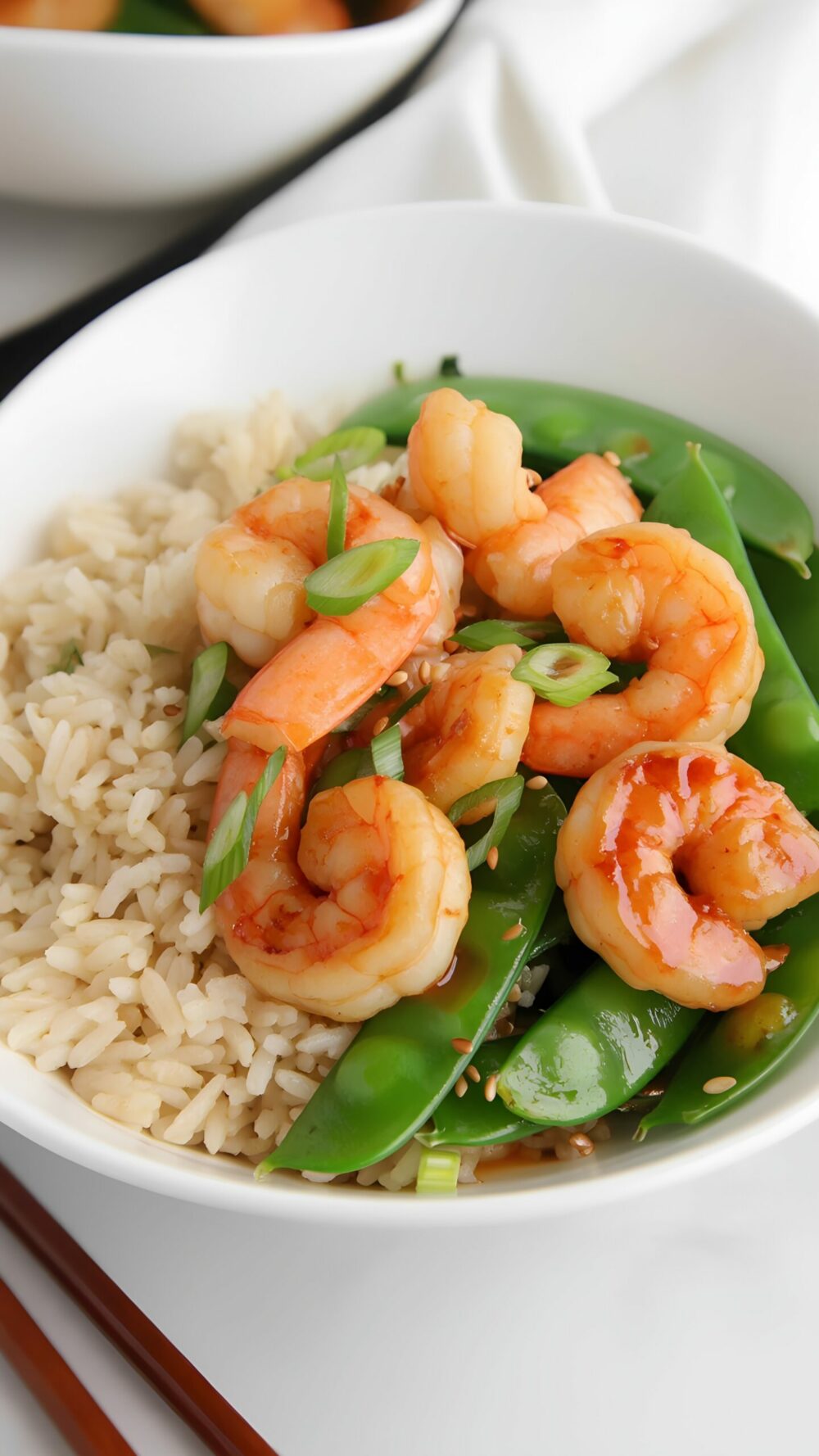 20-Minute Shrimp and Snap Pea Bowl
