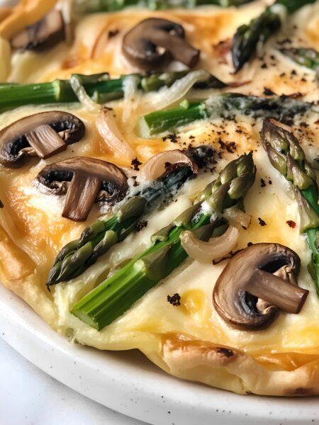 Asparagus Mushroom Frittata - Protein Boost