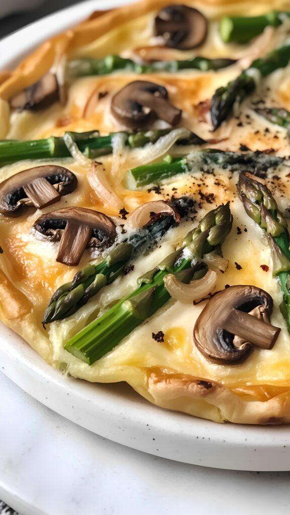 Asparagus Mushroom Frittata - Protein Boost