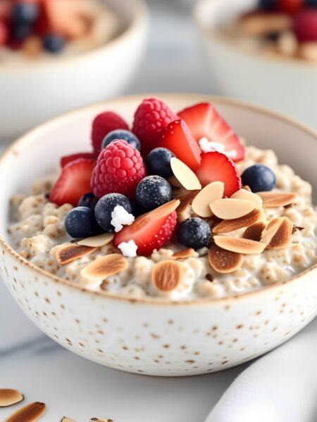 Berry Almond Overnight Oats - Nutritious Start