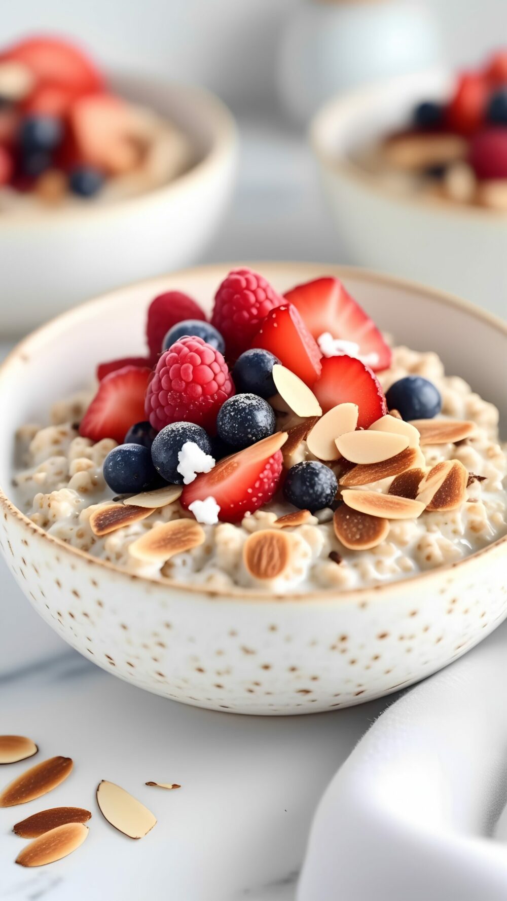 Berry Almond Overnight Oats Recipe