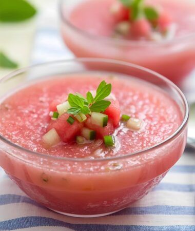 Chilled Watermelon Gazpacho- Refreshing Soup