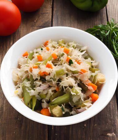 Classic Sauerkraut & Veggie Bowl for Gut Health