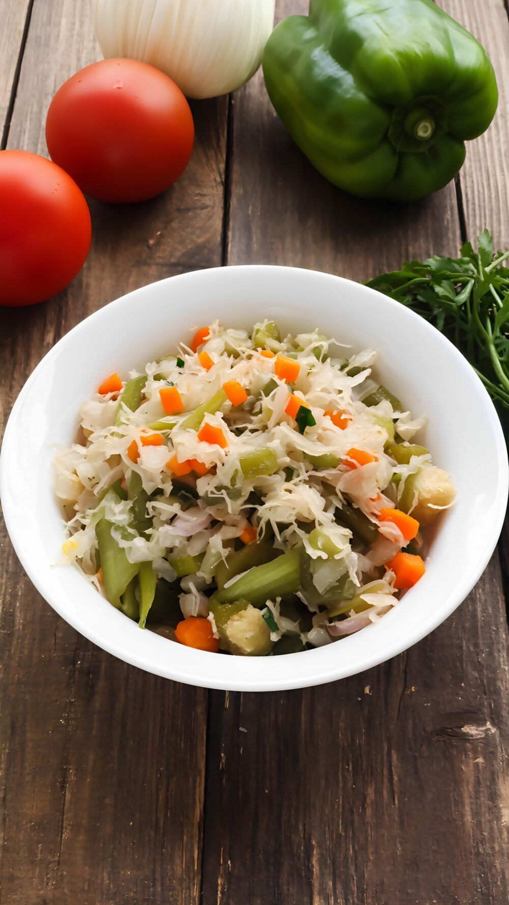 Classic Sauerkraut and Veggie Bowl for Gut Health