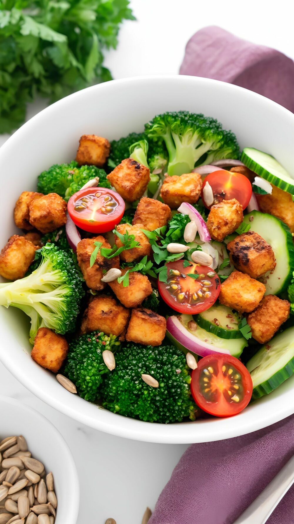 Gut-Friendly Tempeh & Broccoli Salad – Quick Recipe
