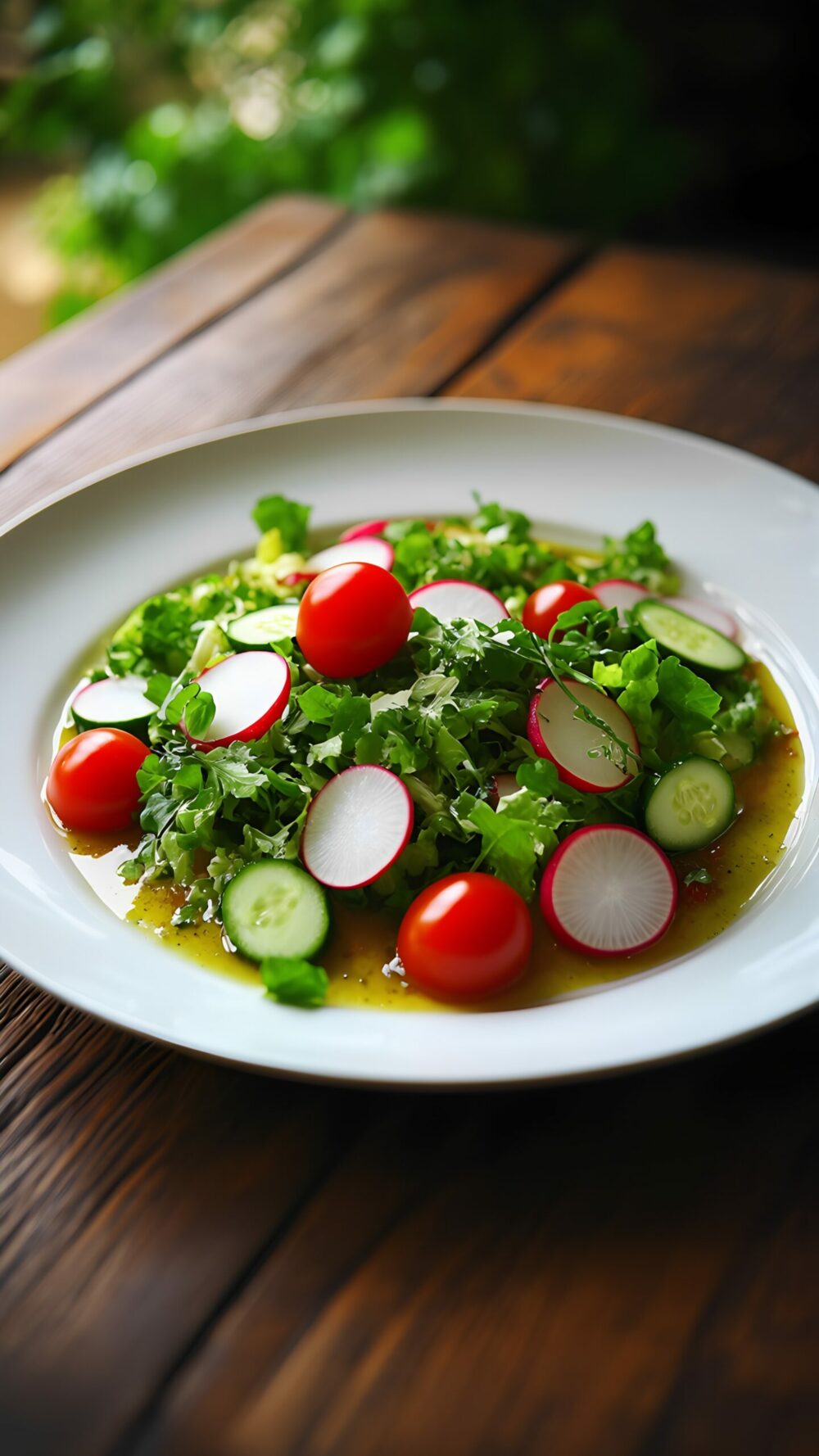 Healthy Spring Garden Salad: Lemon Vinaigrette