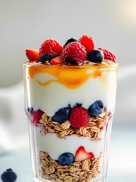 Homemade Fermented Yogurt Parfait for Digestive Health
