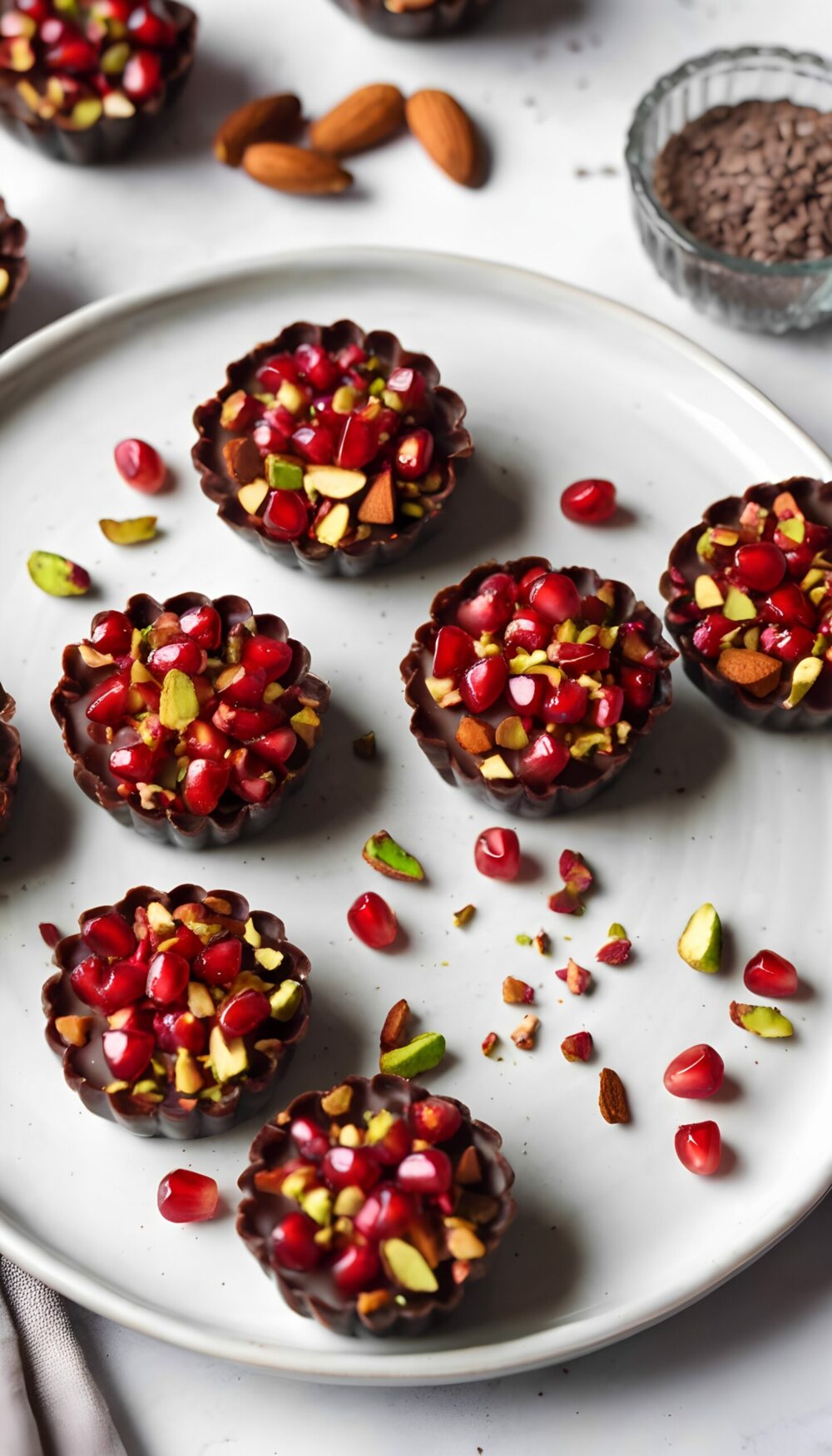 Irresistible Pomegranate Dark Chocolate Bites