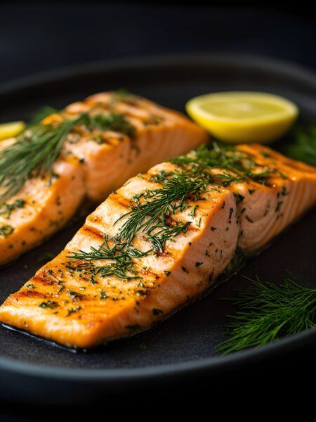 Lemon-Dill Grilled Salmon- Healthy Protein