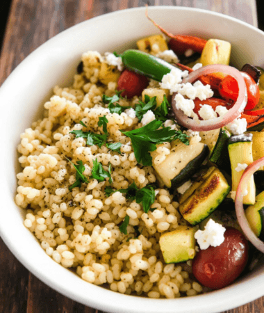 Millet & Roasted Veggie Pilaf- Healthy Grain Bowl
