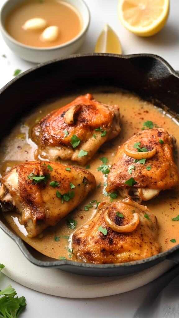 One-Pan Garlic Butter Chicken Thighs