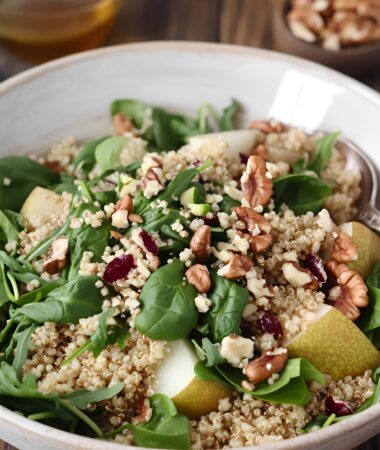 Pear Walnut Quinoa Salad- Crisp & Nutritious