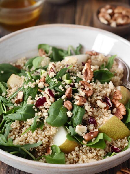 Pear Walnut Quinoa Salad- Crisp & Nutritious