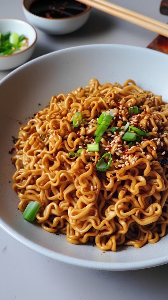 Quick Sesame Garlic Ramen Noodles Ready in 10 Min