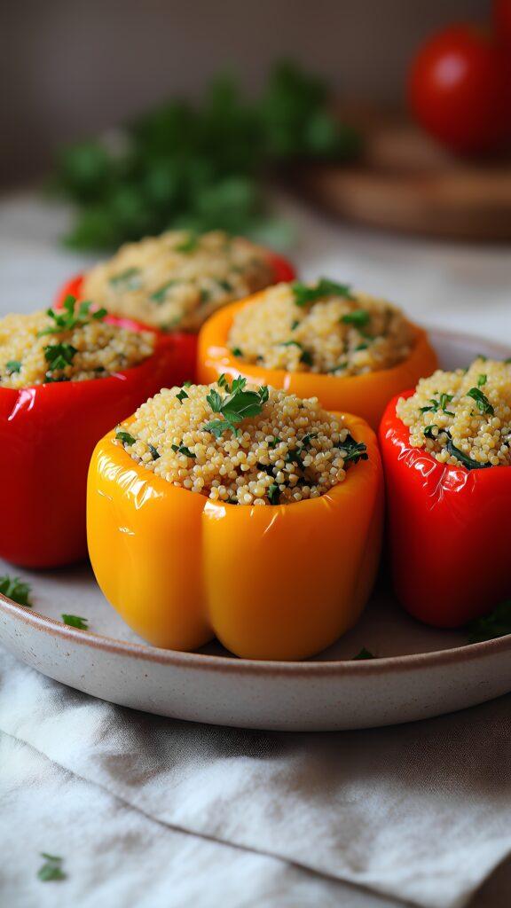 Quinoa Herb Bell Peppers- Easter Dish