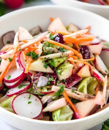 Radish Apple Slaw- Crunchy Easter Side