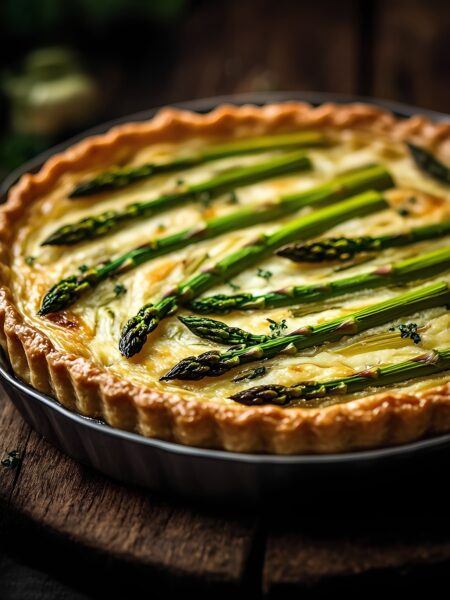 Roasted Asparagus & Artichoke Tart