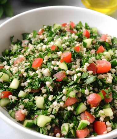 Traditional Tabbouleh Salad- Fresh & Zesty
