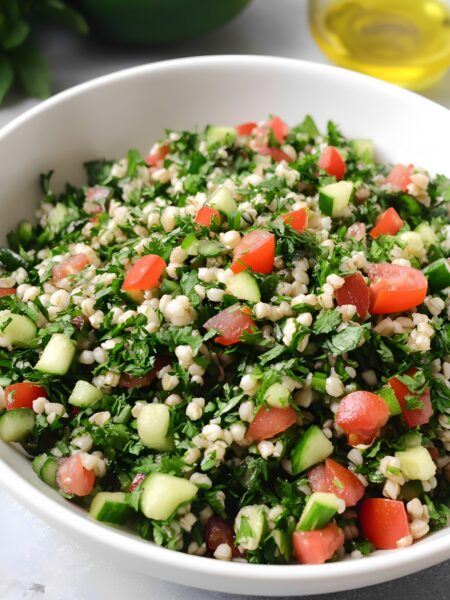 Traditional Tabbouleh Salad- Fresh & Zesty