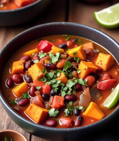 Vegan Sweet Potato Black Bean Chili