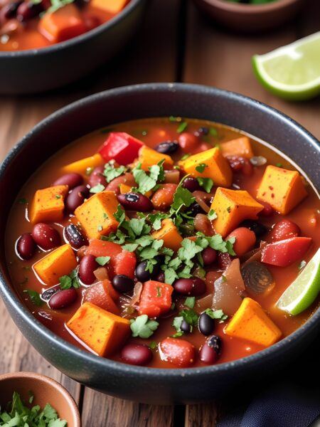 Vegan Sweet Potato Black Bean Chili