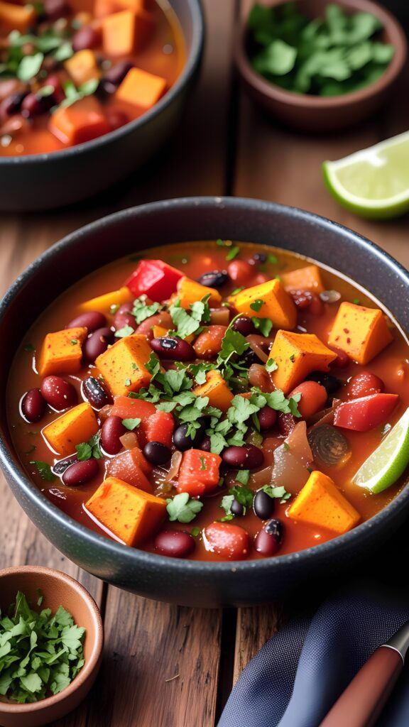 Vegan Sweet Potato Black Bean Chili