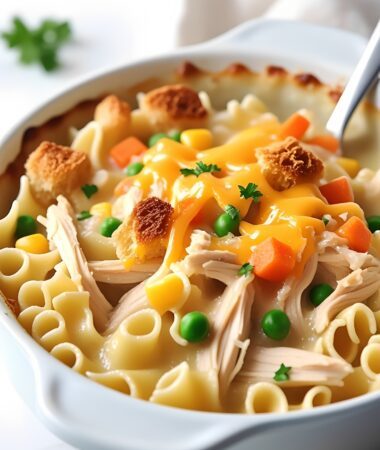 Baked Chicken Noodle Casserole with Vegetables